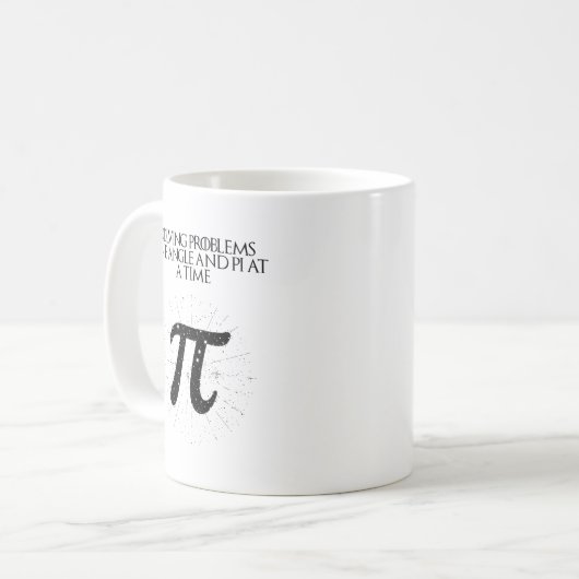 Solving Problems One Angle Pi At A Time コーヒーマグカップ (正面左)