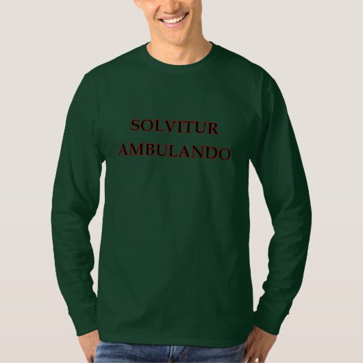 SOLVITUR AMBULANDOメンズロングスリーブTシャツ Tシャツ (正面)