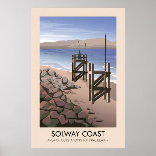 Solway Coast AONB トラベルポスター ポスター (正面)