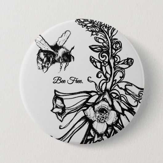 Solwhimsy For the Bees コレクション1 缶バッジ (正面)