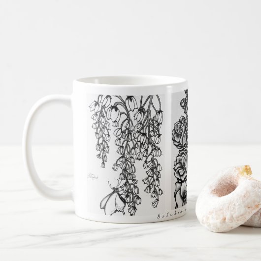 Solwhimsy Original Artwork Mug コーヒーマグカップ (ドーナツ)
