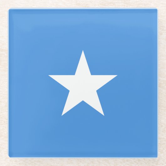 Somalia Flag ガラスコースター (正面)