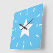 Somalia flag  スクエア壁時計 (傾斜)