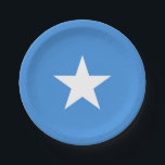 Somalia Flag ペーパープレート<br><div class="desc">Patriotic flag of Somalia.</div>