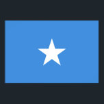 Somalia Flag ポスター<br><div class="desc">Patriotic flag of Somalia.</div>