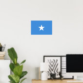 Somalia Flag ポスター (ホームオフィス)