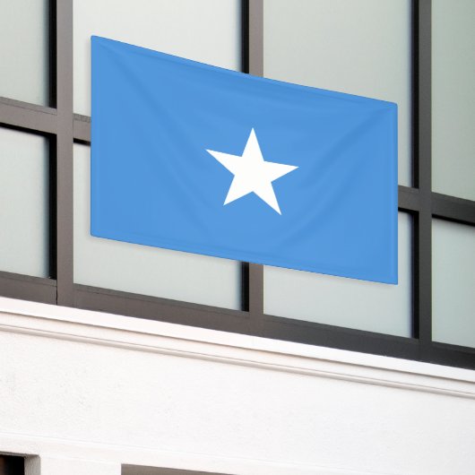 Somalia Flag 横断幕 (ビルの外側)