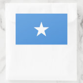 Somalia Flag 長方形シール (バッグ)