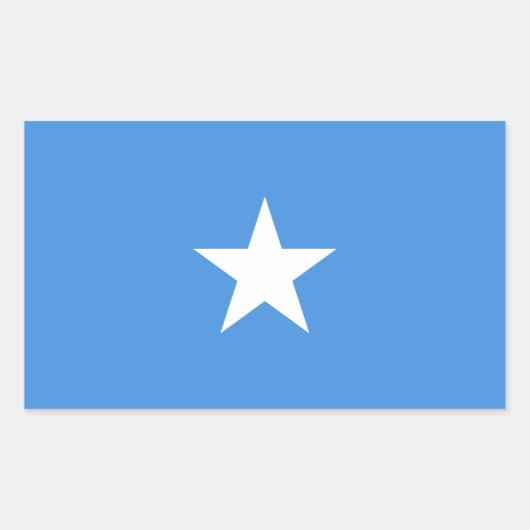 Somalia Flag 長方形シール (正面)