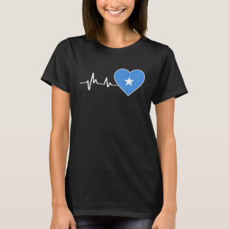 Somalia Flag In Heart As Somalia Hearts For Somali Tシャツ