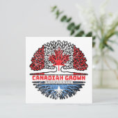Somalia Somali Canadian Canada Tree Roots Flag カード (スタンド正面)