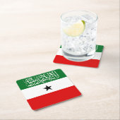 Somaliland Flag スクエアペーパーコースター (インサイチュ)