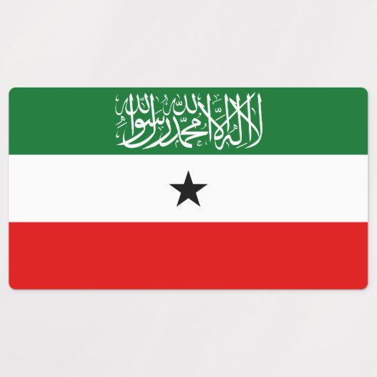 Somaliland Flag ラベル (デザイン2)