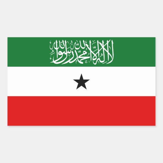 Somaliland Flag 長方形シール (正面)