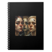 Somber Faces – AI Art Notebook ノートブック (正面)