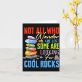 Some Are Looking For Cool Rocks - Geologist Geode  カード (黄色い花)