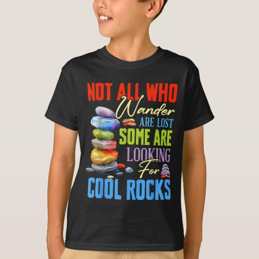 Some Are Looking For Cool Rocks - Geologist Geode  Tシャツ (正面)