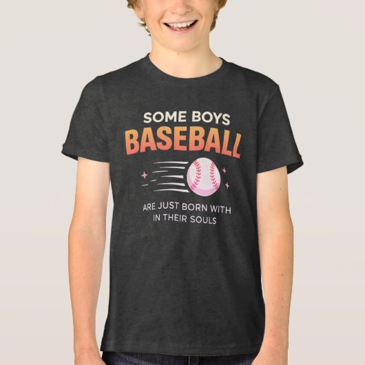 Some Boys Born Baseball Talent トライブレンドＴシャツ (正面)