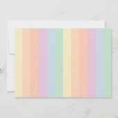 Some Bunnyが虹の一枚の誕生日写真を撮っている 招待状 (裏面)