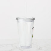 Some Bunnyは一つのシンプルかわいい女の子1歳の誕生日 アクリルタンブラー (右)