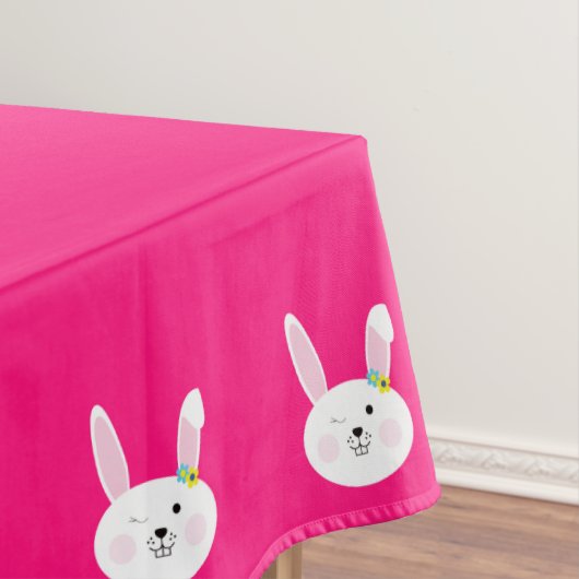 Some Bunnyは1つの可愛いウサギ1番目の誕生日パーティー テーブルクロス (インサイチュ)