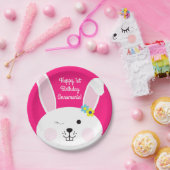 Some Bunnyは1つの可愛いウサギ1番目の誕生日パーティー ペーパープレート (パーティー)