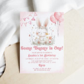 Some BunnyはOne Bunnyの最初の誕生日パーティー 招待状