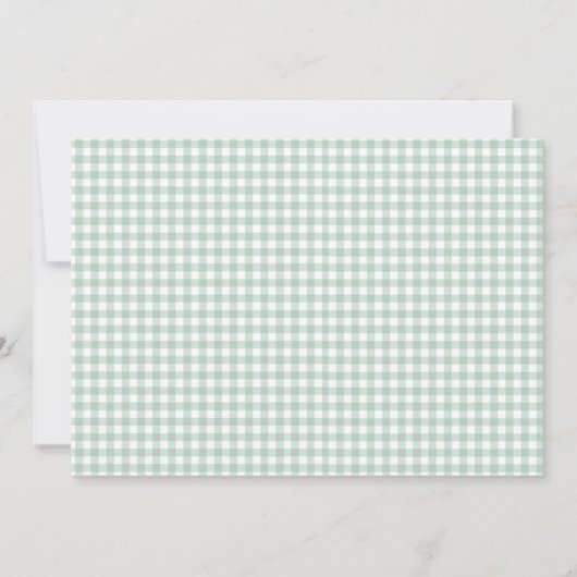 Some BunnyはONE First Birthday Partyの招待 招待状 (裏面)