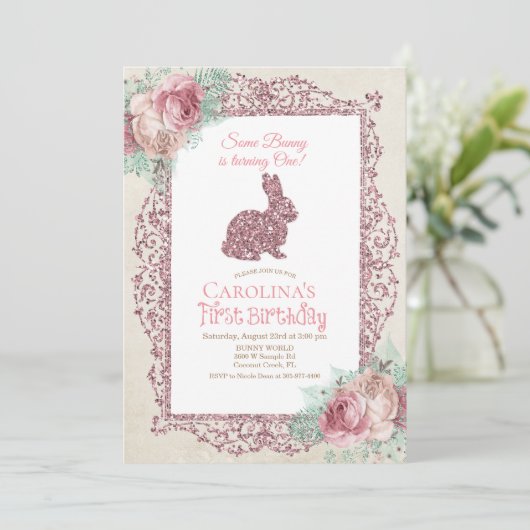 Some Bunny最初の誕生日招待状 招待状 (スタンド正面)