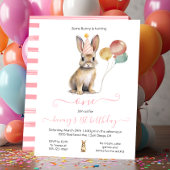 Some Bunny 1stイースター春誕生日パーティー 招待状