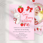 Some Bunny 1st Birthday Photo 招待状