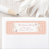 Some Bunny 1st Birthday Return Address Label ラベル (インサイチュ)