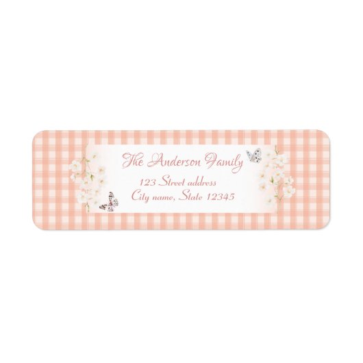 Some Bunny 1st Birthday Return Address Label ラベル (正面)