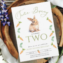 Some Bunny 2nd誕生日ニンジン縁ど – カスタマイズ可能