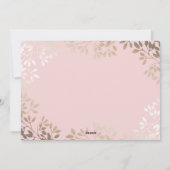 Some Bunny Arrived Girl's Photo Birth Announcement シーズンカード (裏面)