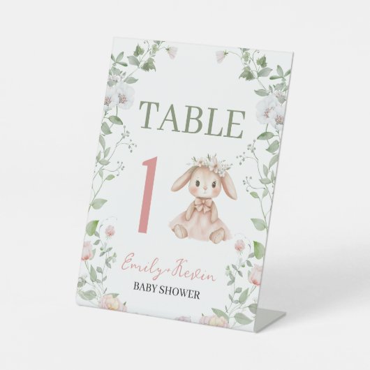 Some Bunny Baby Shower Invitation 台座サイン (正面)