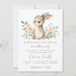 Some Bunny Baby Shower Invitation Vintage Bunny 招待状