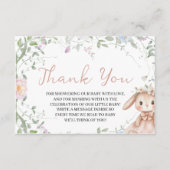 Some Bunny Baby Shower Thank You Card エンクロージャーカード (正面)