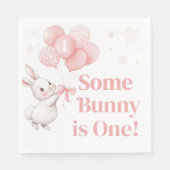 Some Bunny Balloon Birthday Party  スタンダードランチョンナプキン (正面)