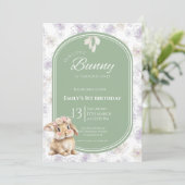 Some Bunny Birthday Invitation Bunny 1st Birthday 招待状 (スタンド正面)