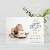 Some Bunny Birthday Partyフォト招待状 招待状 (スタンド正面)