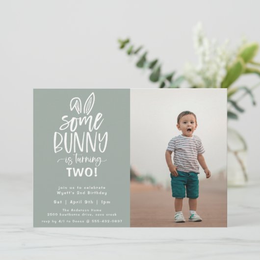 Some Bunny Birthday Party写真 招待状 (スタンド正面)