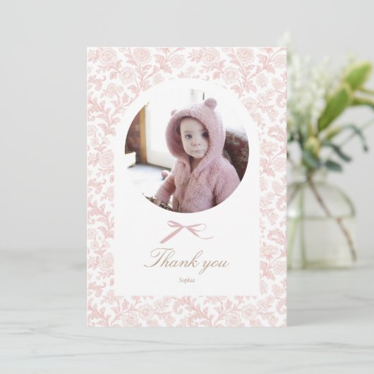 Some Bunny Birthday Photo サンキューカード (スタンド正面)