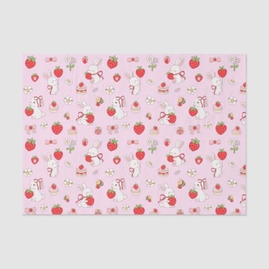 Some Bunny Birthday Pink 薄葉紙 (正面)