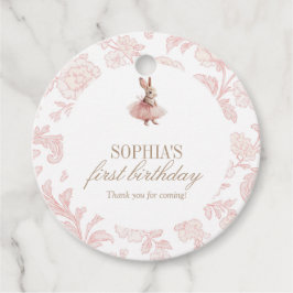 Some Bunny Birthday Pink Bunny Party フェイバータグ