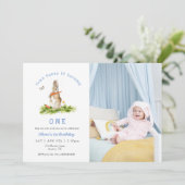 Some Bunny Boy 1st birthday  Photo 招待状 (スタンド正面)