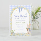 Some Bunny Boy Baby Shower 招待状 (スタンド正面)
