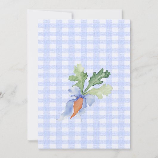 Some Bunny Boy Baby Shower 招待状 (裏面)