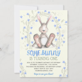 Some Bunny Boys 1st Birthdayパーティー 招待状