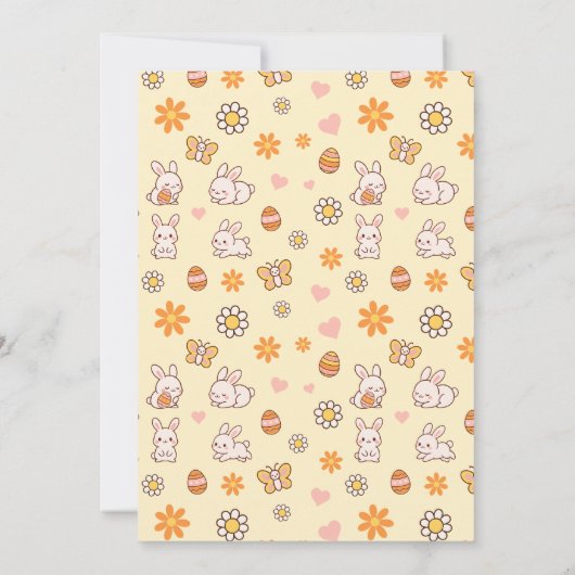 Some Bunny Cute Easter 1st Birthday Party 招待状 (裏面)